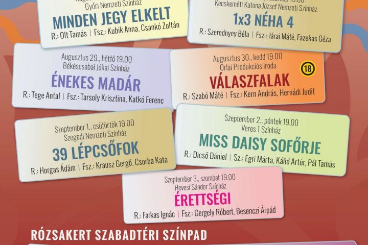 A vígjátékok legjava a VIDOR Fesztivál színházi versenyprogramjában