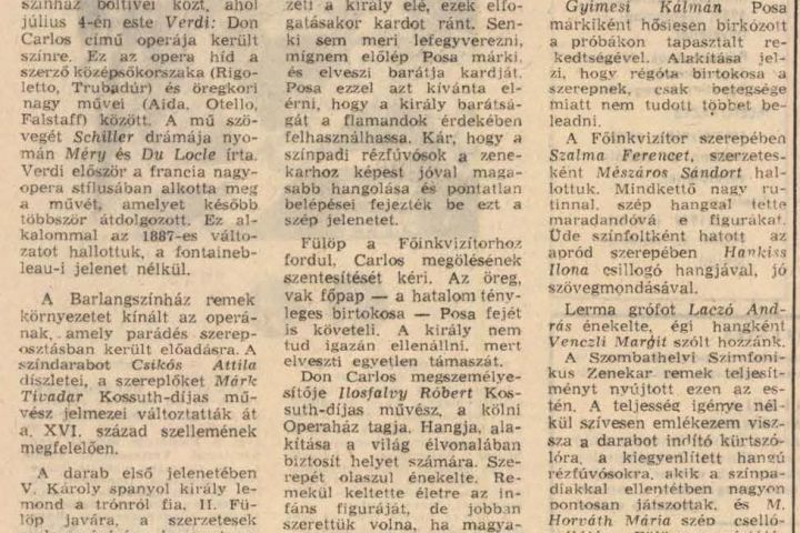 Egy kritika a korabeli sajtóból