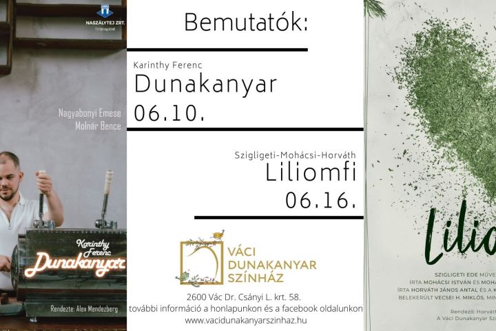 Két saját bemutatóval nyitja meg ismét kapuit a Váci Dunakanyar Színház