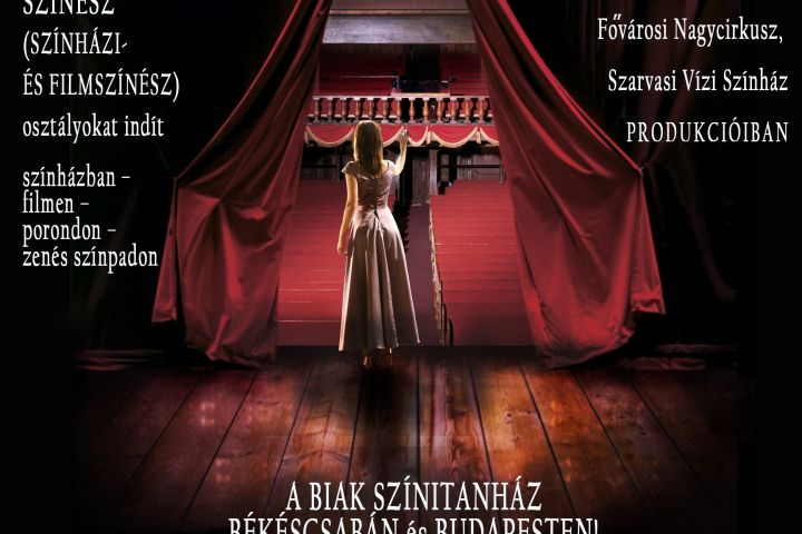 Színész és színház- és rendezvénytechnikus képzéseinkre várjuk a tehetséges fiatalokat