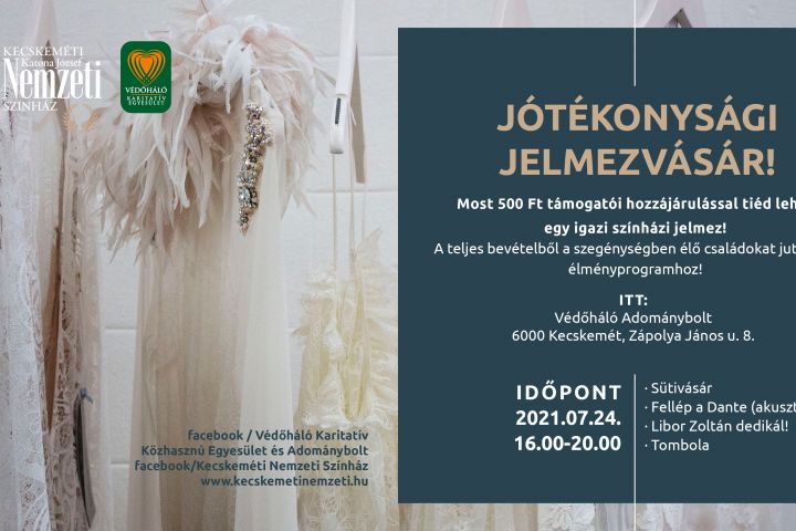 Jótékonysági jelmezvásárt tart a Kecskeméti Nemzeti Színház és a Védőháló Adománybolt