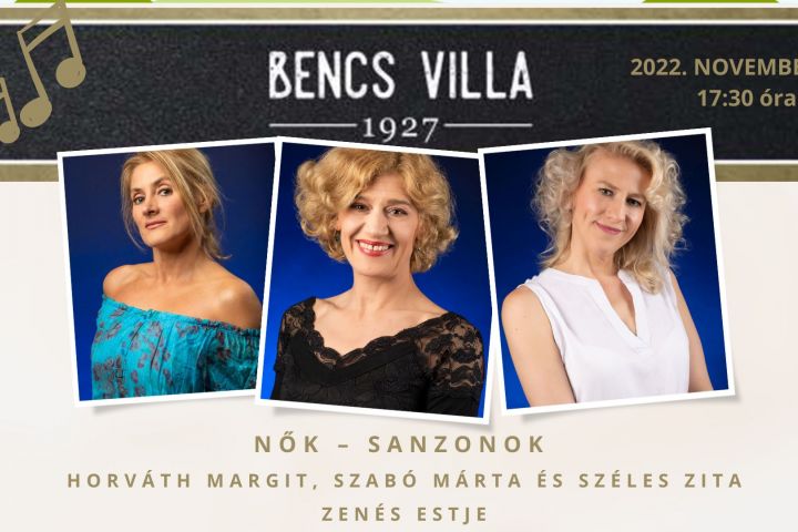 Novemberi zenei csemegék a Bencs Villában