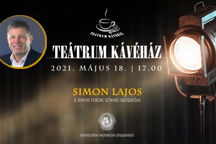 Simon Lajos lesz a Teátrum Kávéház vendége Salgótarjánban